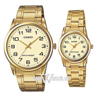 Đồng hồ đôi Casio MTP-V001G-9BUDF và LTP-V001G-9BUDF