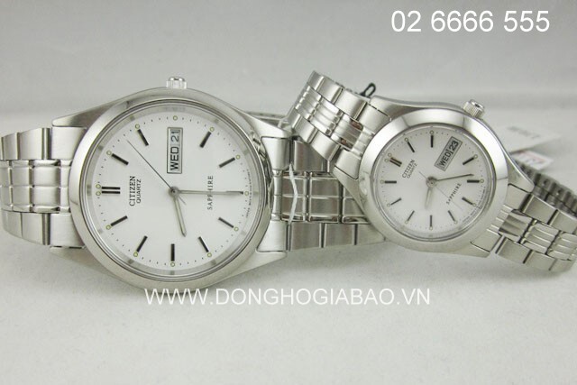 Đồng hồ đôi Citizen BF0500-56A và EQ0460-54A