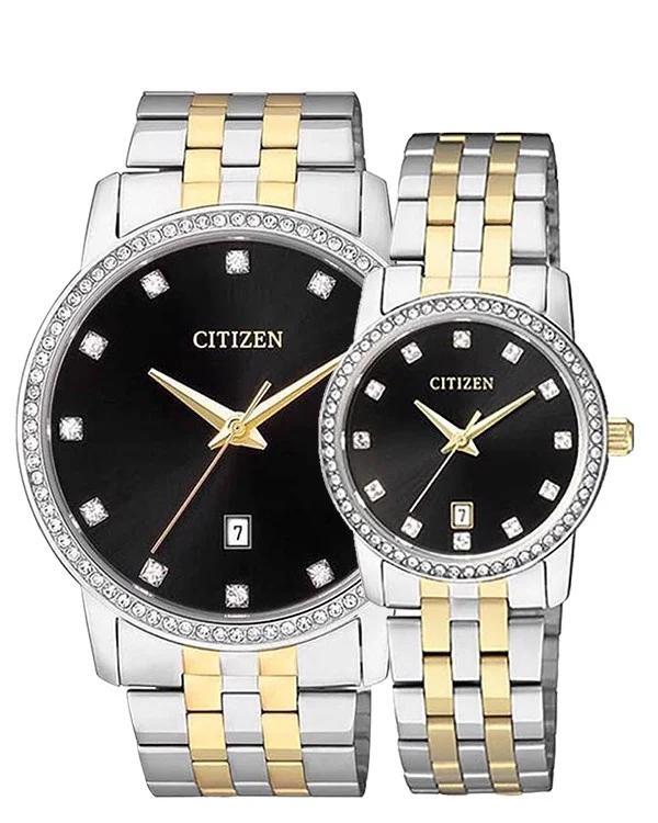 Đồng hồ đôi Citizen BI5034-51E và EU6034-55E