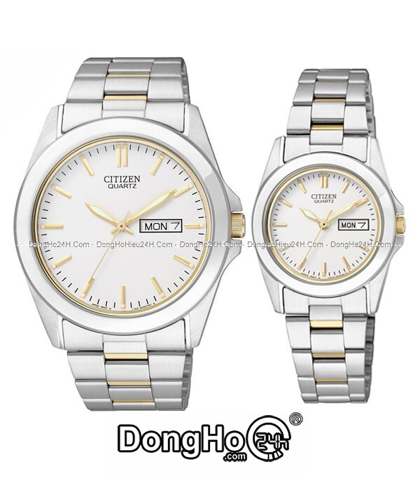 Đồng hồ đôi Citizen Quartz BF0584-56A và EQ0564-59A