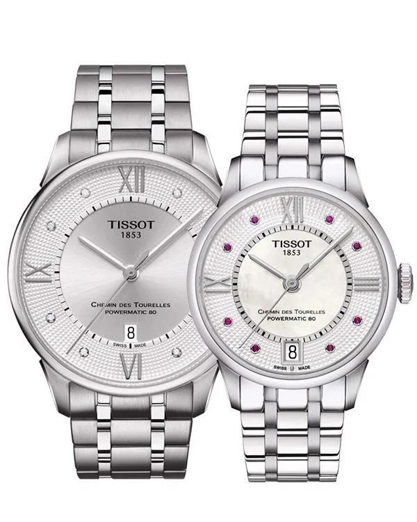 Đồng hồ đôi Tissot T099.407.11.033.00 và T099.207.11.113.00