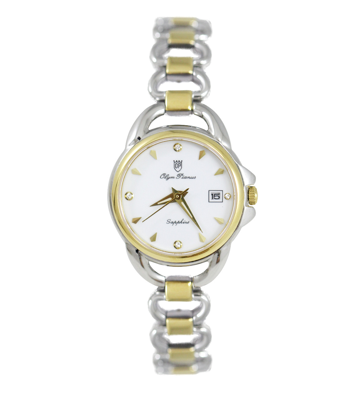 Đồng hồ kim nữ Olym Pianus OP2460LK - Màu trắng, vàng