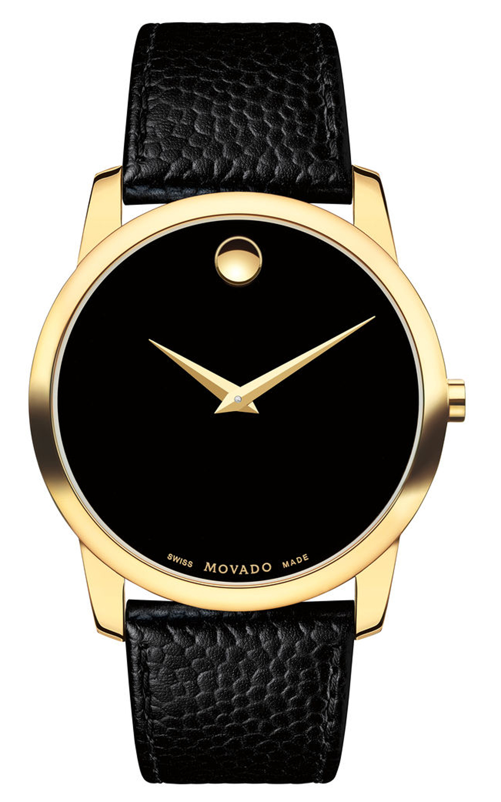 Đồng hồ Movado Museum Gold Plated case Watch 0607014, 40mm