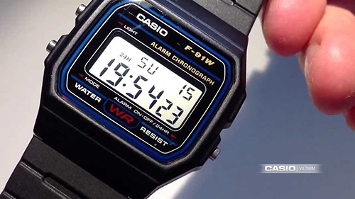 Đồng hồ nam Casio F-91W-1SDG