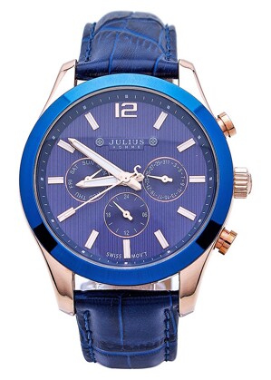 Đồng hồ nam Dây Da Julius JAH-092