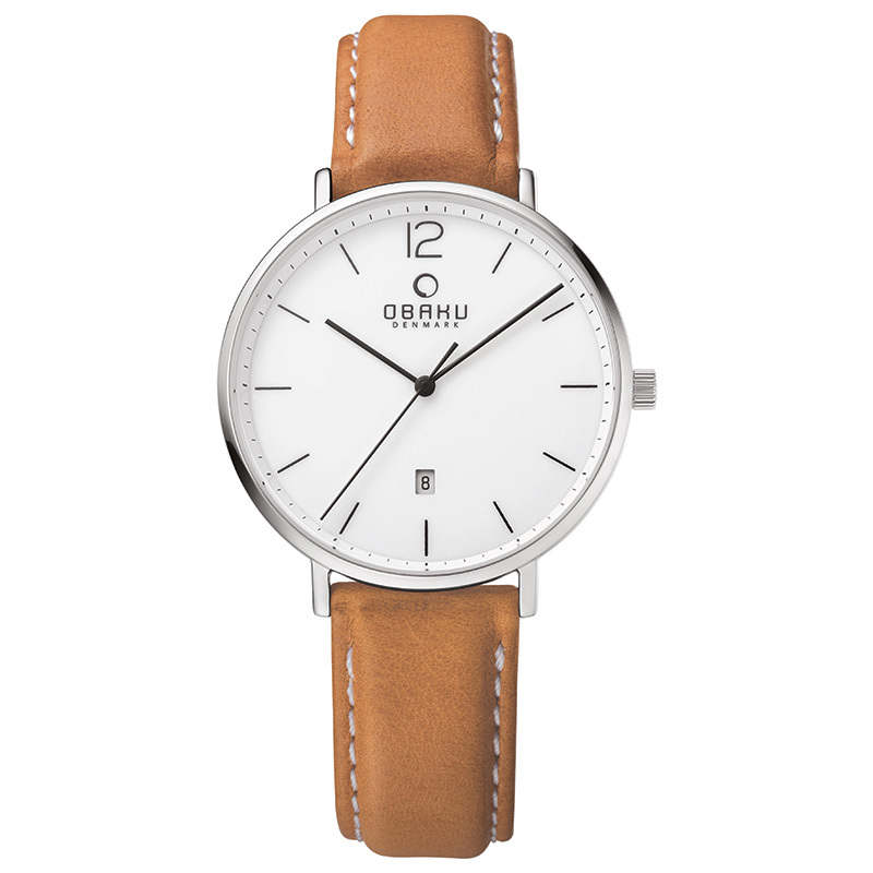 Đồng hồ nam dây da Obaku V181GDCWRZ