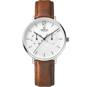 Đồng hồ nam dây da OBAKU V182GMCWRN
