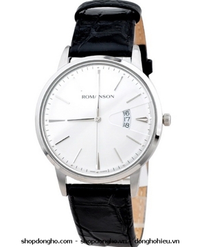 Đồng hồ nam dây da Romanson TL4201MWWH