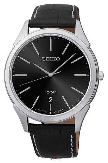 Đồng hồ nam dây da Seiko Quartz SGEG69P2/ SGEG74P2
