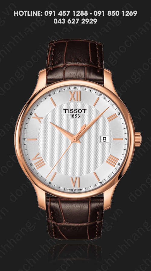 Đồng hồ nam Tissot T063.610.36.038.00 - dây da