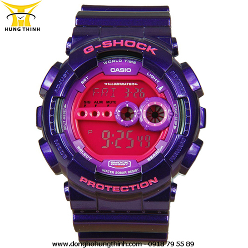 Đồng hồ nam dây resin Casio Gshock GD-100SC