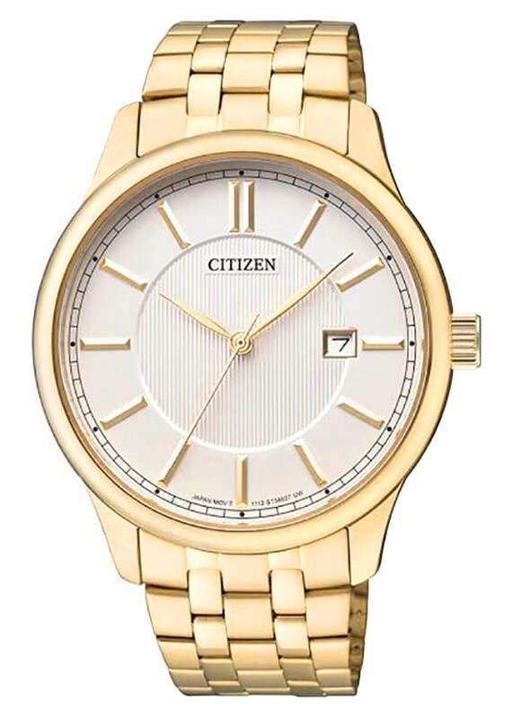 Đồng hồ nam dây thép không gỉ Citizen Quartz BI1052-51A