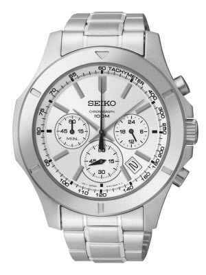 Đồng hồ nam dây thép không gỉ Seiko Quartz SSB099P1