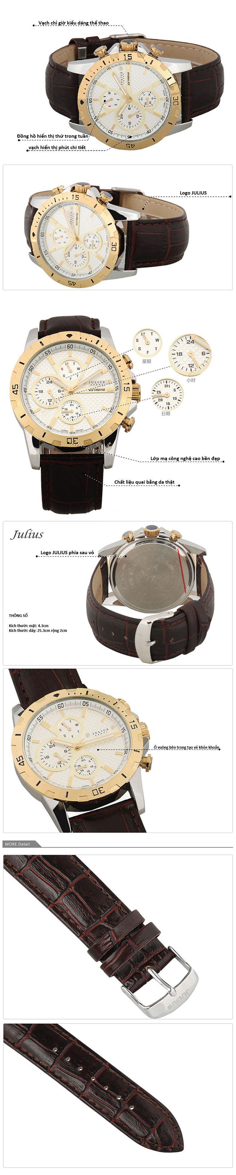 Đồng hồ nam Julius JAH056