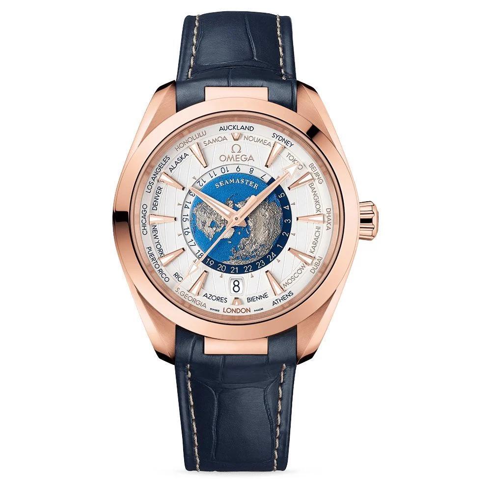 Đồng hồ nam Omega Seamaster Aqua Terra Worldtimer Collection 220.53.43.22.02.001