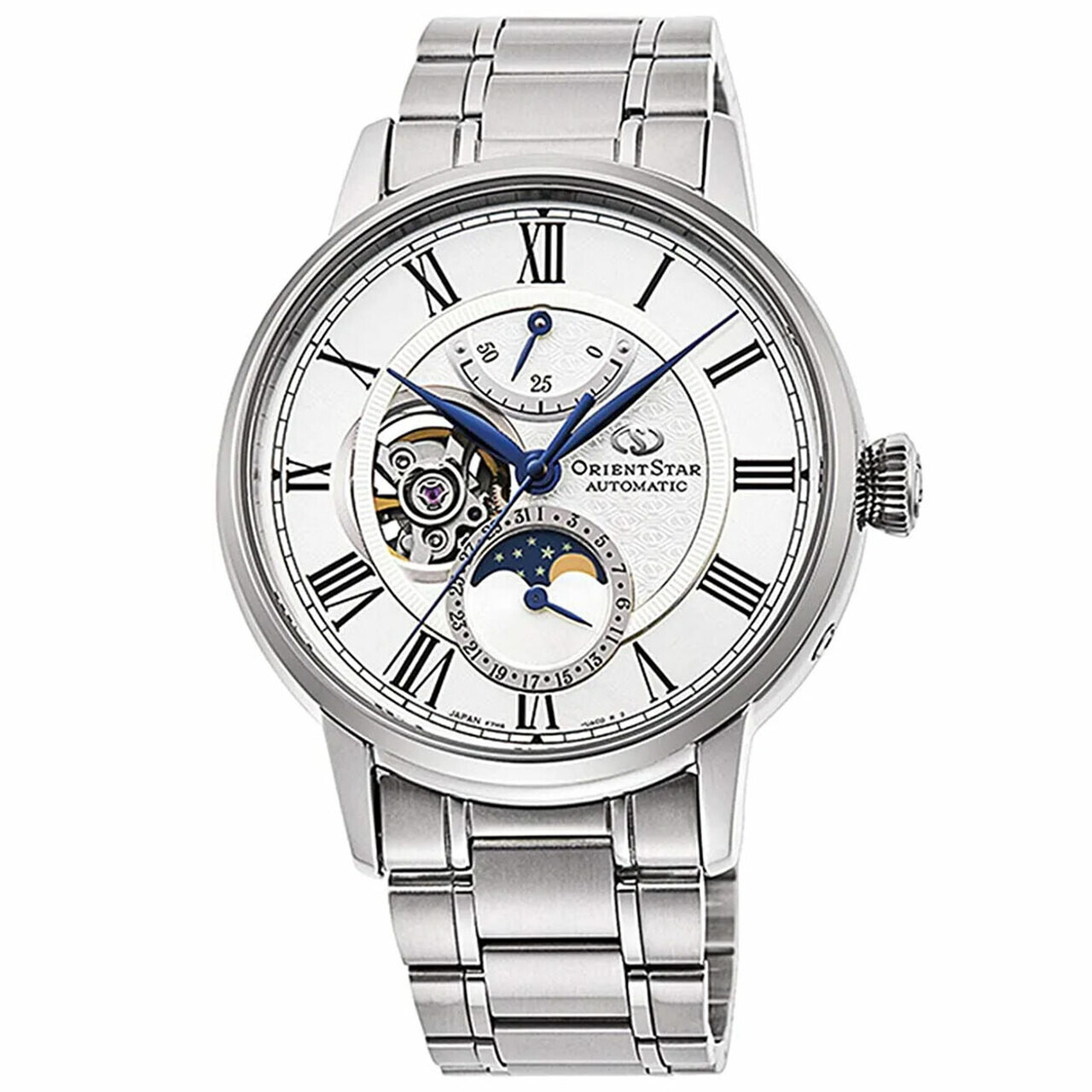 Đồng hồ nam Orient Star Mechanical Moon Phase Classic RE-AY0102S00B