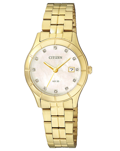 Đồng hồ nữ dây thép không gỉ Citizen Quartz EU6042 - màu 57E/ 57D