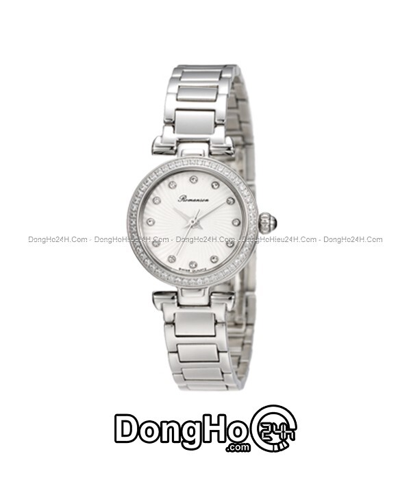 Đồng hồ nữ dây thép không gỉ Romanson Quartz RM3265QLWWH