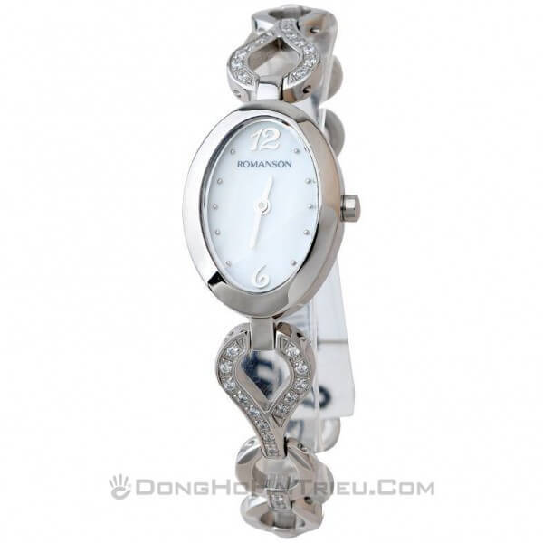 Đồng hồ nữ dây thép không gỉ Romanson RM9239QLWWH