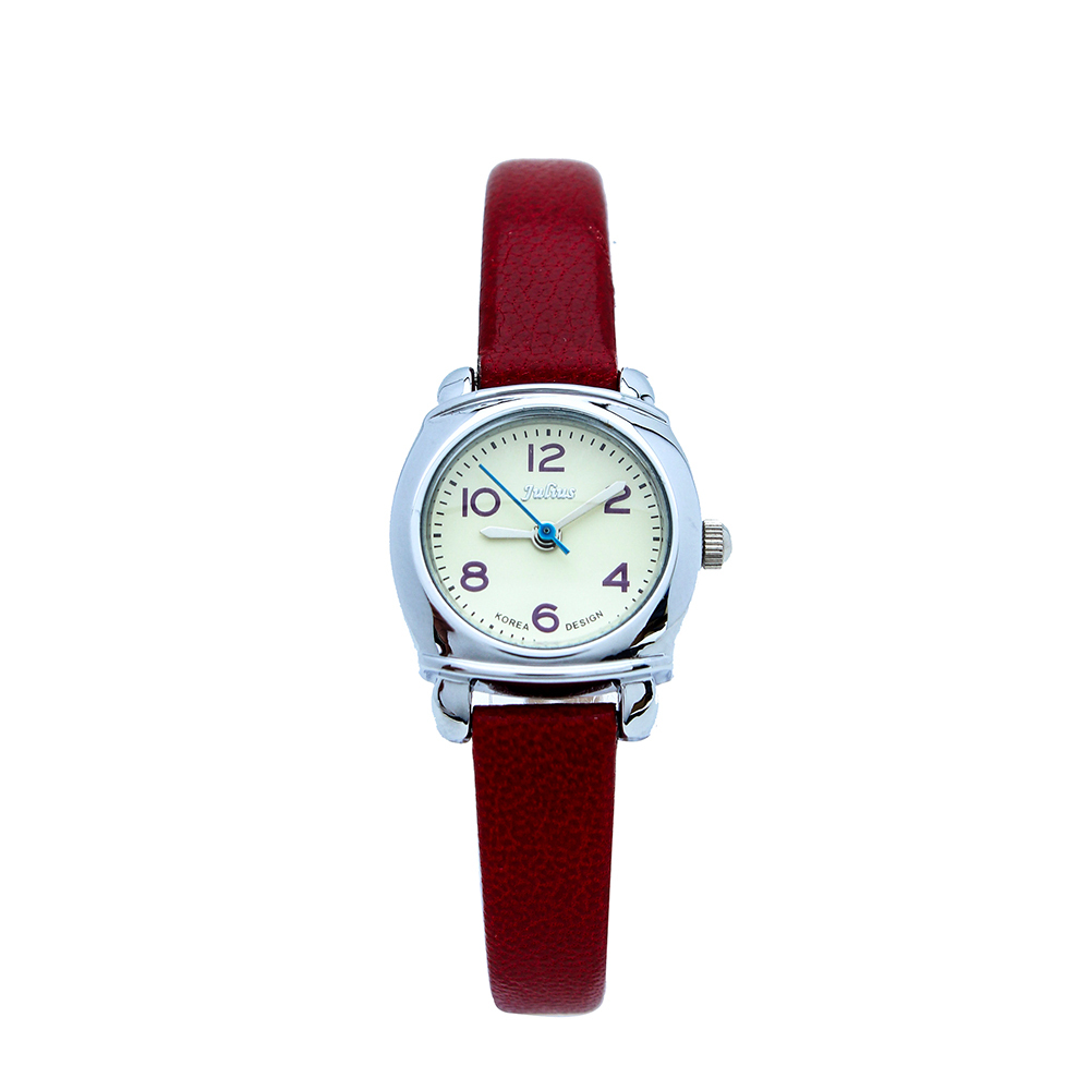 Đồng hồ nữ Julius màu sắc cá tính-Đỏ-JU1050