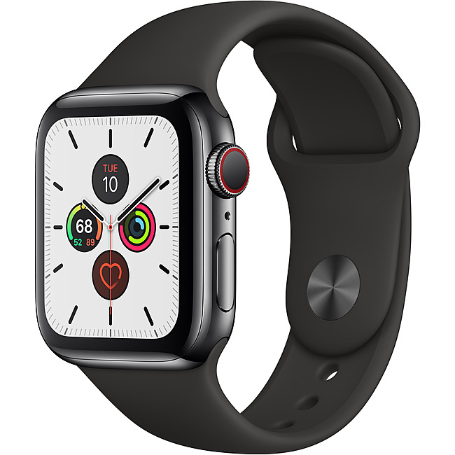 Đồng hồ thông minh Apple Watch Series 5 LTE  - 40mm, viền thép dây cao su