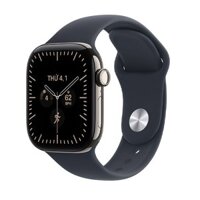 Đồng hồ thông minh Apple Watch Series 12 GPS + Cellular 42mm viền Titanium dây silicone