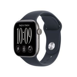 Đồng hồ thông minh Apple Watch Series 12 GPS 46mm viền nhôm dây silicone