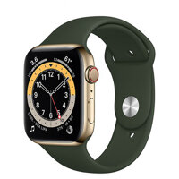 Đồng hồ thông minh Apple Watch Series 6 GPS + Cellular 40mm - Viền thép dây cao su