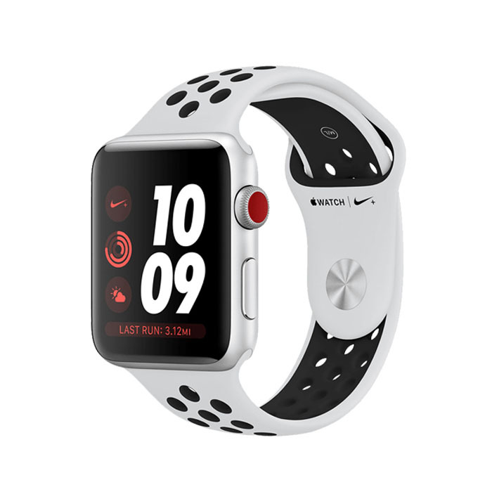 Đồng hồ thông minh Apple Watch Series 3 Nike+ - 38mm, GPS + Cellular, viền nhôm dây cao su