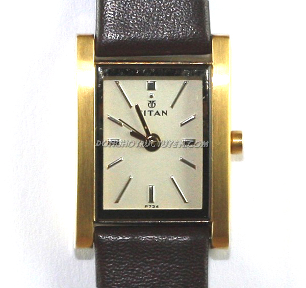 Đồng hồ Titan dây da cặp chính hãng 01-NB10712171YL02