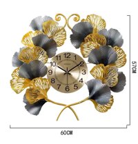 Đồng hồ trang trí nghệ thuật K202-33 - Cành hoa vương miện