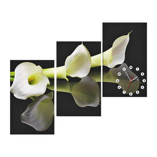 Đồng hồ tranh hoa Loa kèn trắng Dyvina 3T3050-5