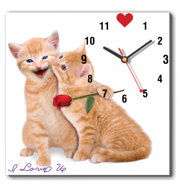 Đồng hồ tranh Mèo Đáng Yêu Dyvina 1T3030-43