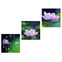 Đồng hồ tranh-Sen tím-DHT0207