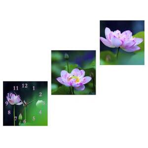 Đồng hồ tranh-Sen tím-DHT0207