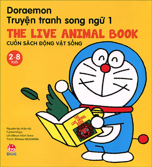 Doraemon truyện tranh song ngữ - Cuốn sách động vật sống