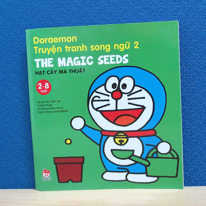 Doraemon truyện tranh song ngữ - Hạt cây ma thuật