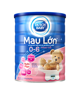 Sữa Dutch Baby Mau Lớn - 900g (hộp thiếc cho bé 0 - 6 tháng)