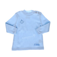 Áo sơ sinh cổ lọ 4Y màu xanh