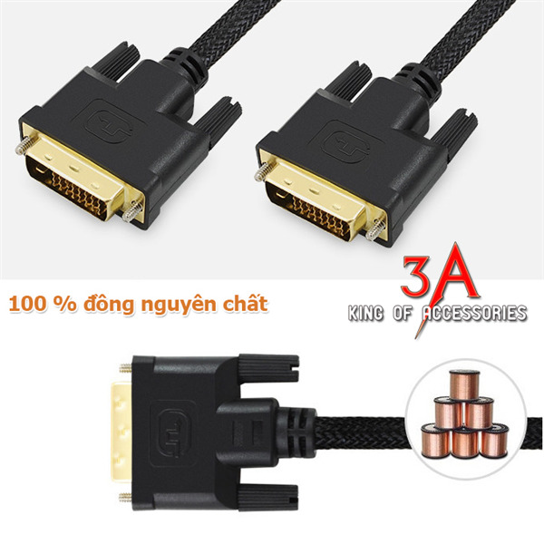 Cáp DVI to DVI Unitek Y-C210 - 5m 