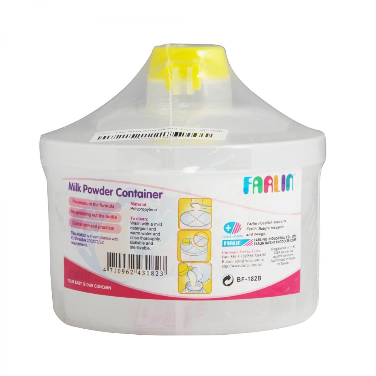 Hộp nhựa đựng sữa bột Farlin BF182B (BF-182B)