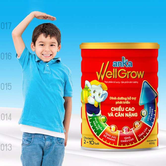 Sữa bột Anka Well Grow (WellGrow) 2-10 tuổi - 900g 