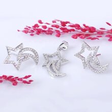 Bộ trang sức bạc Moon and Stars