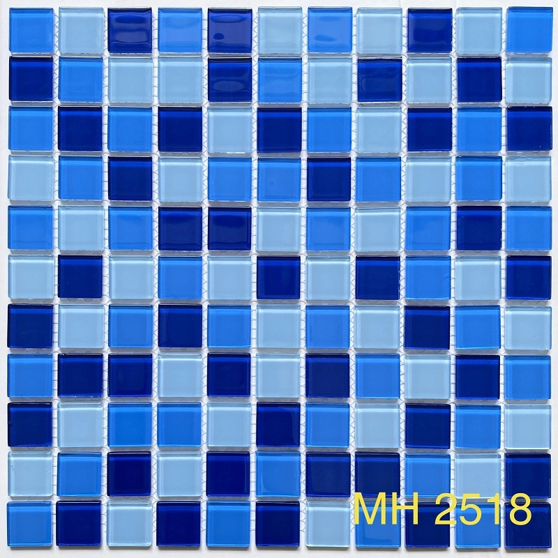Gạch trang trí Mosaic thủy tinh MH 2518