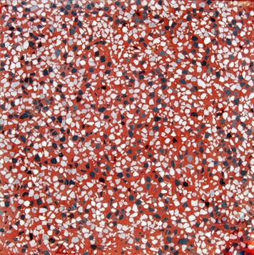 Gạch vỉa hè Terrazzo 40x40 trơn màu đỏ