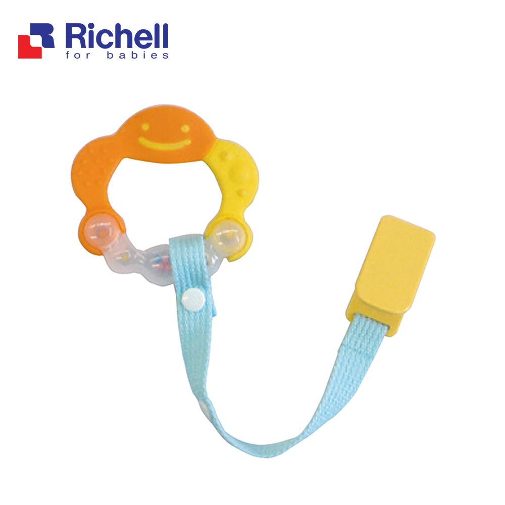 Gặm nướu xúc xắc tròn có dây đeo Richell RC50363