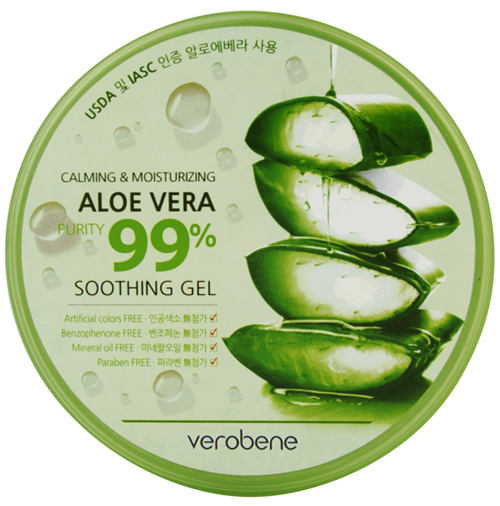 Gel dưỡng ẩm lô hội Verobene Calming & Moisturizing Aloe Vera Purity 99% Smothing Gel 300ml