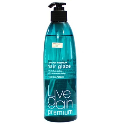 Gel mềm tạo kiểu bóng tóc Hair Glaze Live Gain 450ml