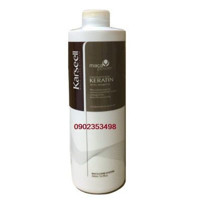 Gel phục hồi tóc hư nát trước khi uốn duỗi nhuộm Keratin Maca Karseell - 500ml