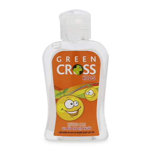 Gel rửa tay diệt khuẩn Green Cross Kids hương cam 100ml
